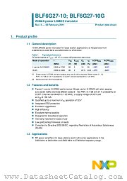 BLF6G27-10G datasheet pdf NXP Semiconductors