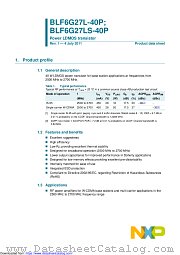 BLF6G27L-40P datasheet pdf NXP Semiconductors