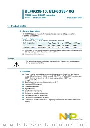 BLF6G38-10G datasheet pdf NXP Semiconductors