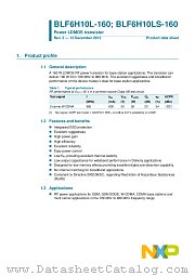 BLF6H10L-160 datasheet pdf NXP Semiconductors