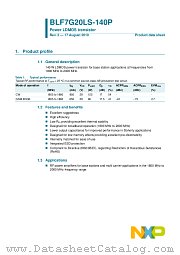 BLF7G20LS-140P datasheet pdf NXP Semiconductors