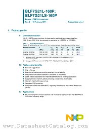 BLF7G21L-160P datasheet pdf NXP Semiconductors