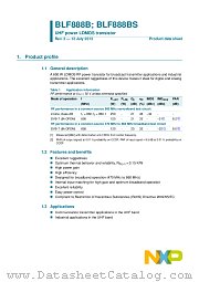 BLF888BS datasheet pdf NXP Semiconductors