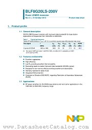 BLF8G20LS-200V datasheet pdf NXP Semiconductors