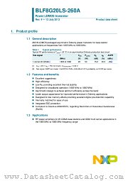 BLF8G20LS-260A datasheet pdf NXP Semiconductors