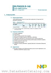 BLF8G22LS-140 datasheet pdf NXP Semiconductors
