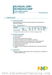 BLF8G24L-200P datasheet pdf NXP Semiconductors