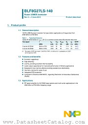 BLF8G27LS-140 datasheet pdf NXP Semiconductors