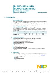 BLM7G1822S-20PB datasheet pdf NXP Semiconductors
