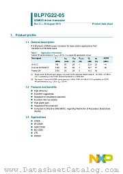 BLP7G22-05 datasheet pdf NXP Semiconductors