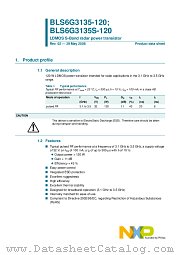 BLS6G3135-120 datasheet pdf NXP Semiconductors
