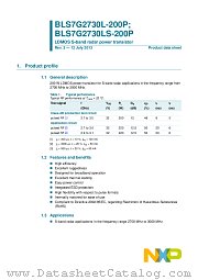 BLS7G2730LS-200P datasheet pdf NXP Semiconductors