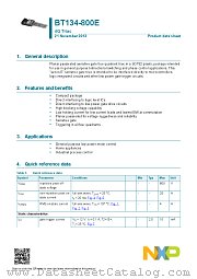 BT134-800E datasheet pdf NXP Semiconductors