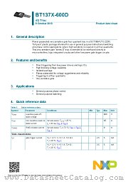 BT137X-600D datasheet pdf NXP Semiconductors
