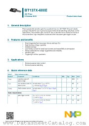 BT137X-600E datasheet pdf NXP Semiconductors