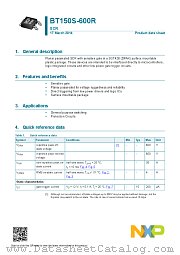 BT150S-600R datasheet pdf NXP Semiconductors