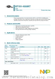 BT151-1000RT datasheet pdf NXP Semiconductors