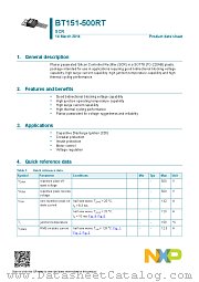 BT151-500RT datasheet pdf NXP Semiconductors