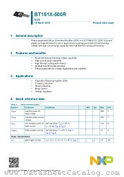 BT151X-500R datasheet pdf NXP Semiconductors