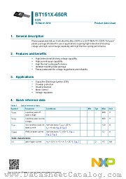 BT151X-650R datasheet pdf NXP Semiconductors