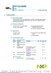 BT152-800R datasheet pdf NXP Semiconductors