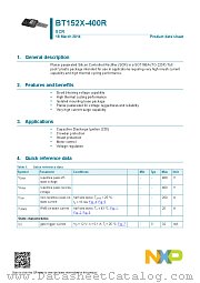 BT152X-400R datasheet pdf NXP Semiconductors