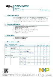 BT234X-600E datasheet pdf NXP Semiconductors