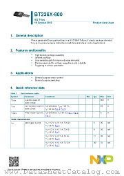 BT236X-800 datasheet pdf NXP Semiconductors