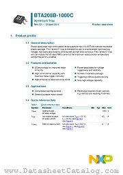 BTA208B-1000C datasheet pdf NXP Semiconductors