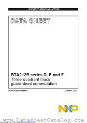 BTA212B-600E datasheet pdf NXP Semiconductors