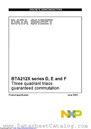 BTA212X-600D datasheet pdf NXP Semiconductors