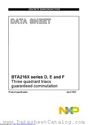 BTA216X-600F datasheet pdf NXP Semiconductors
