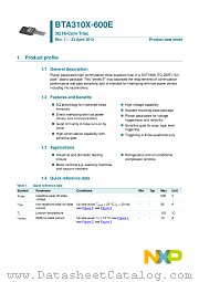 BTA310X-600E datasheet pdf NXP Semiconductors