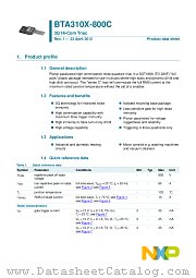 BTA310X-800C datasheet pdf NXP Semiconductors