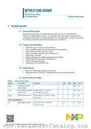 BTA312B-800E datasheet pdf NXP Semiconductors