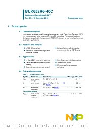 BUK652R6-40C datasheet pdf NXP Semiconductors