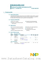 BUK654R6-55C datasheet pdf NXP Semiconductors