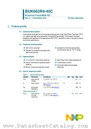 BUK662R4-40C datasheet pdf NXP Semiconductors