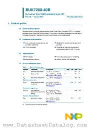 BUK7208-40B datasheet pdf NXP Semiconductors