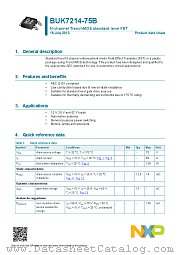 BUK7214-75B datasheet pdf NXP Semiconductors
