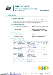 BUK7607-55B datasheet pdf NXP Semiconductors