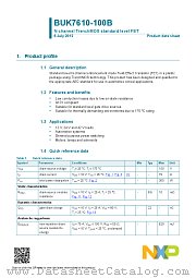 BUK7610-100B datasheet pdf NXP Semiconductors