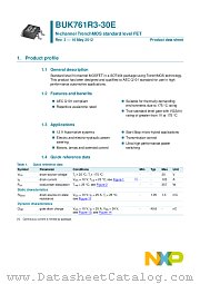 BUK761R3-30E datasheet pdf NXP Semiconductors