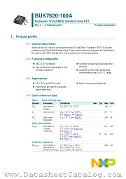 BUK7620-100A datasheet pdf NXP Semiconductors