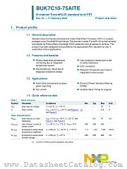 BUK7C10-75AITE datasheet pdf NXP Semiconductors