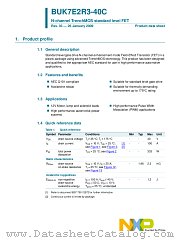 BUK7E2R3-40C datasheet pdf NXP Semiconductors