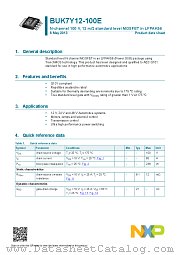 BUK7Y12-100E datasheet pdf NXP Semiconductors