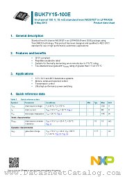 BUK7Y15-100E datasheet pdf NXP Semiconductors