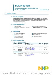 BUK7Y28-75B datasheet pdf NXP Semiconductors