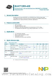 BUK7Y3R5-40E datasheet pdf NXP Semiconductors